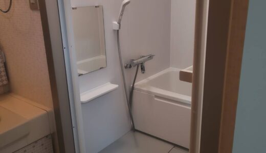 綺麗な白が広がるシンプルな浴室
