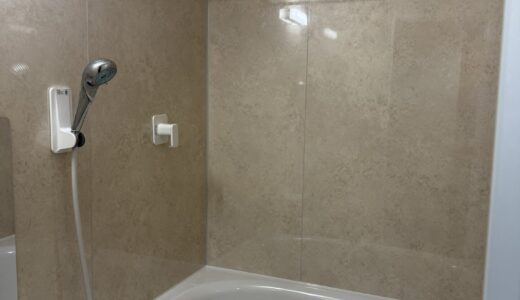 浴室リフォーム マーフィルベージュでまとめた1317サイズ リノビオV Fタイプ