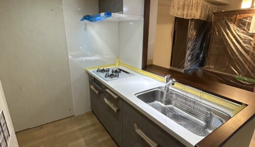 キッチンリフォーム 石目調の質感とお手入れしやすい素材で清潔感を保ちやすい LIXIL シエラS