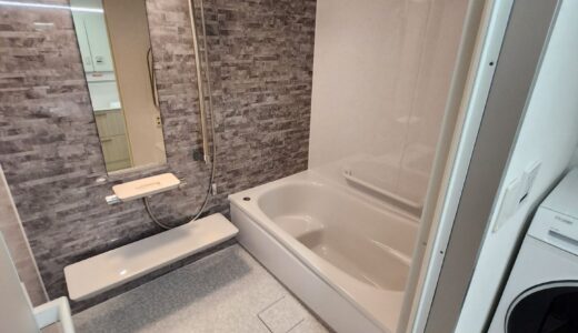 浴室リフォーム　グレー×ホワイトで叶える落ち着きと清潔感のマンション浴室　TOTO WYシリーズ Xタイプ