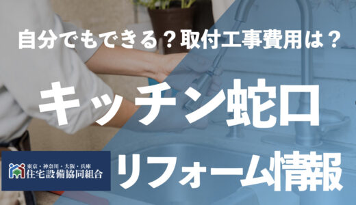 キッチン蛇口の交換はDYIで八千円、業者に頼んで1万円