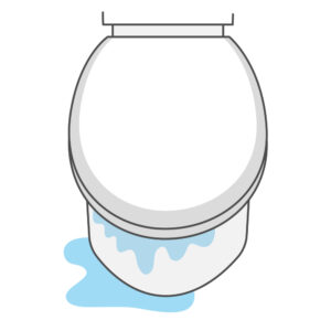便器本体から水漏れが起きている