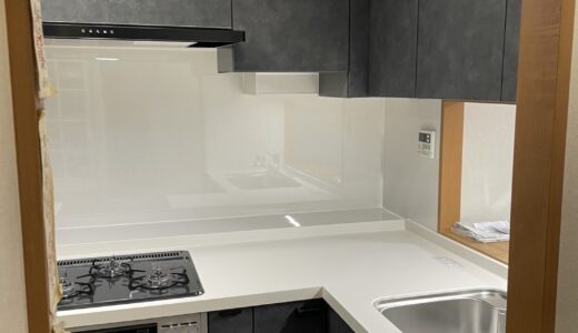 キッチンリフォーム ブラック×ホワイトで空間を引き締めた LIXIL リシェル