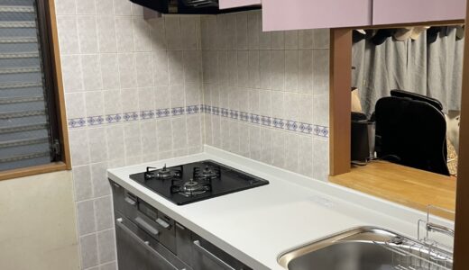 キッチンリフォーム グレージュと白天板で明るさで照らす LIXIL リシェル