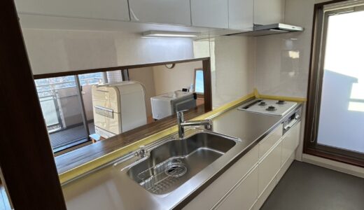 キッチンリフォーム　シンプルな白で心が整う毎日が快適なキッチンへ クリナップ ラクエラ